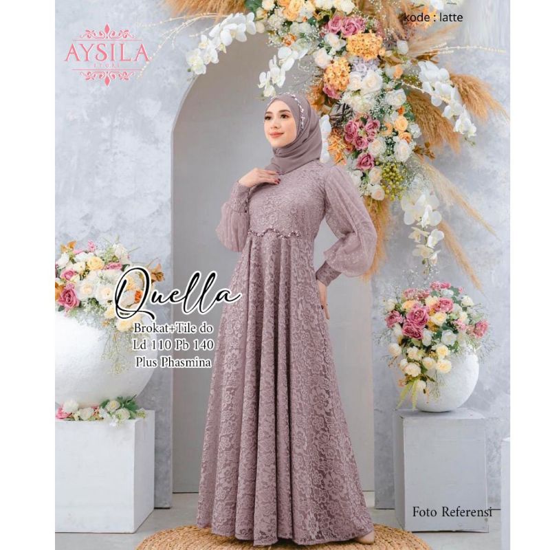 QUELLA DRESS || BROKAT MIX TILE