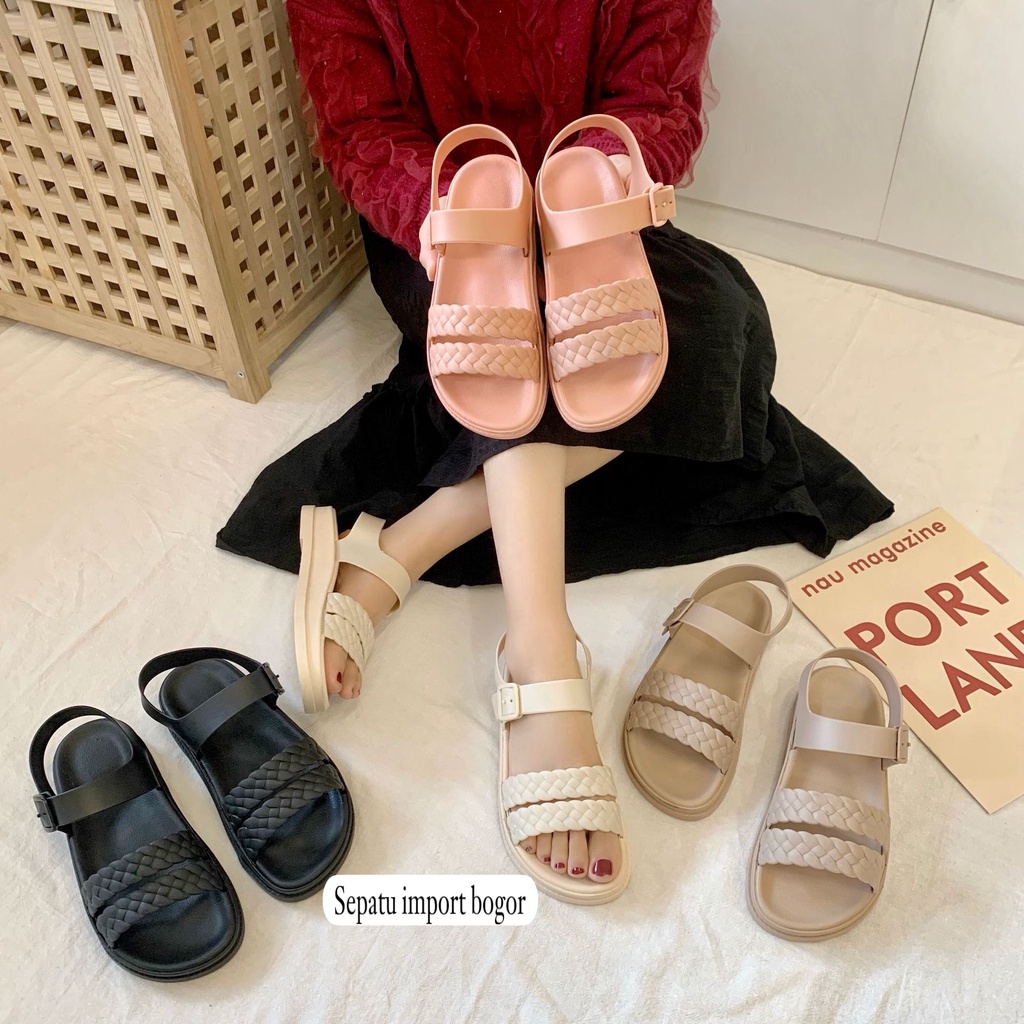 Sandal Tali Gunung Jelly REBECCA Kepang import 009