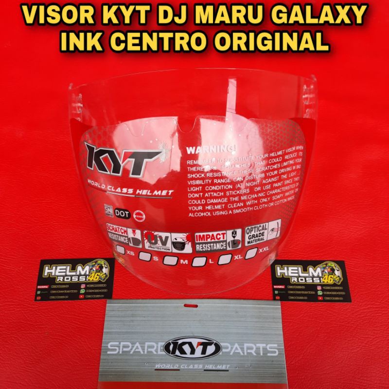 KACA Visor HELM KYT DJ MARU GALAXY SLIDE ORIGINAL KYT pnp INK CENTRO ORIGINAL