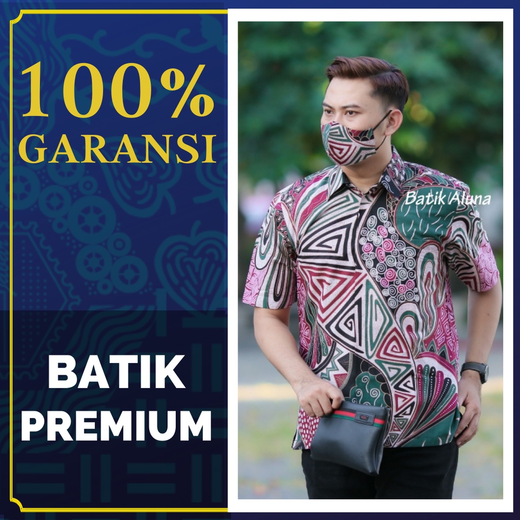 [ NEW MOTIF ] Batik Mewah Lengan Pendek Pria Batik Premium Kemeja Batik Pria Lengan Pendek Modern