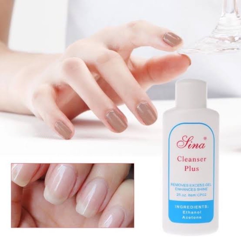 SINA LINA CLEANSER PLUS 58ml NAIL CLEANSER WATER NAIL ART CAIRAN PEMBERSIH RESIDU NAIL ART