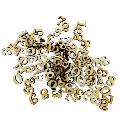 Wooden Number - Nomor Kayu (20pcs)