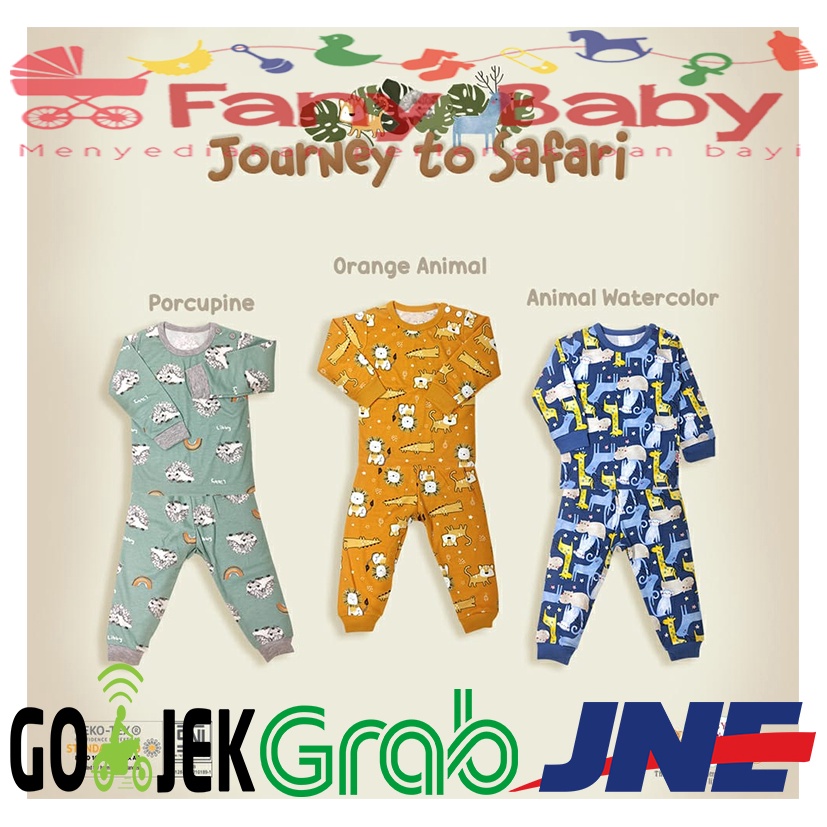 Libby Setelan Oblong Panjang Kancing Pundak Celana Panjang [ 2L - XXL ]