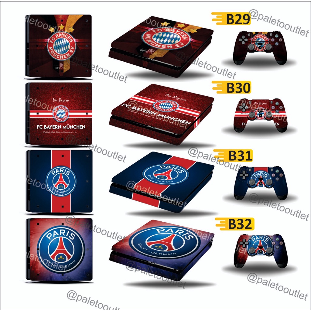 Sticker garskin ps4 fat ps4 slim ps4 pro klub bola