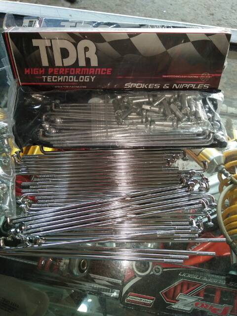 Jari jari TDR 184 172 164 159 157 154 130 120 89 Ruji jari jari TDR RACING KROM SPOKER TDR ring 14 ring 17 ring 18