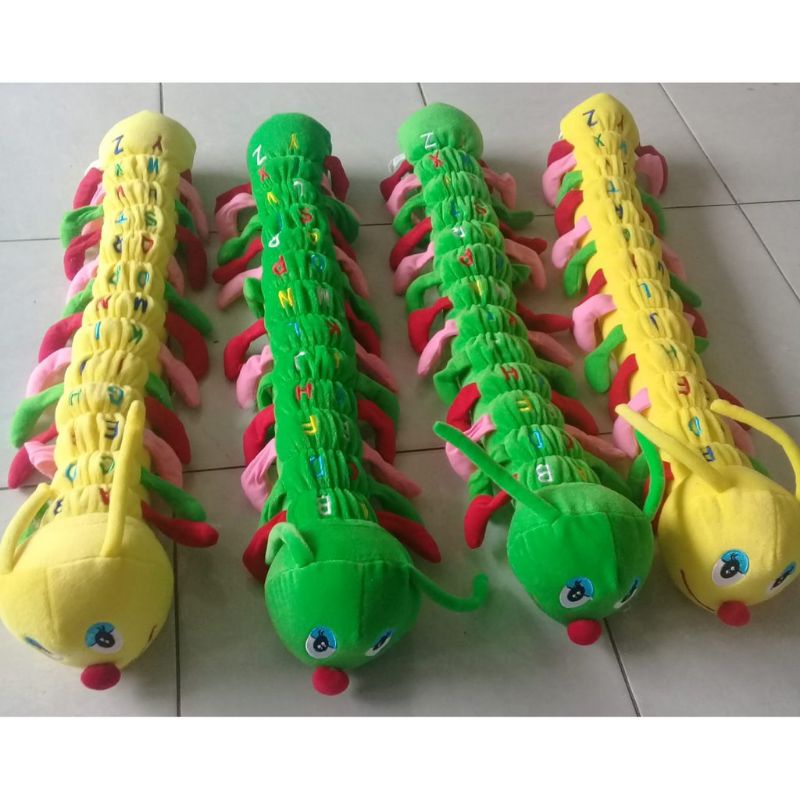 Boneka ULIL ALPHABET Ukuran 80cm kaki seribu Lucu