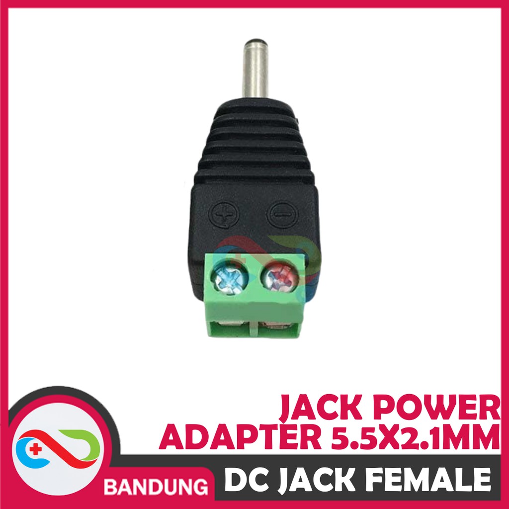 DC JACK FEMALE POWER ADAPTER 5.5X2.1MM BAUT SOCKET SOKET BETINA 2.1X5.