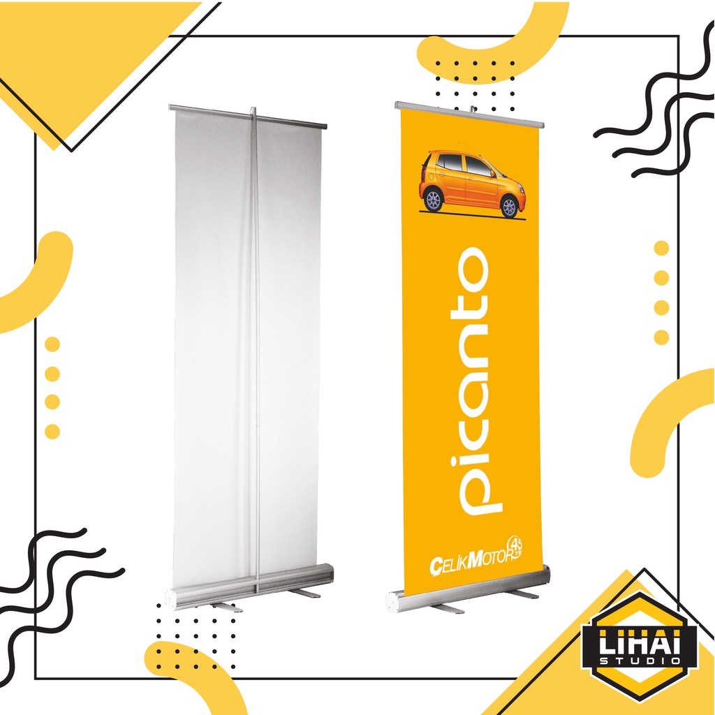 

Custom Design Cetak Roll Up Banner 160x60cm