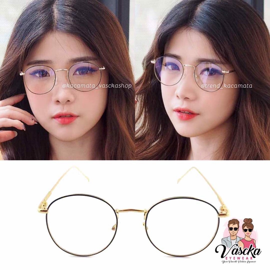 KACAMATA GROOVY EYEGLASSES BLACK GOLD