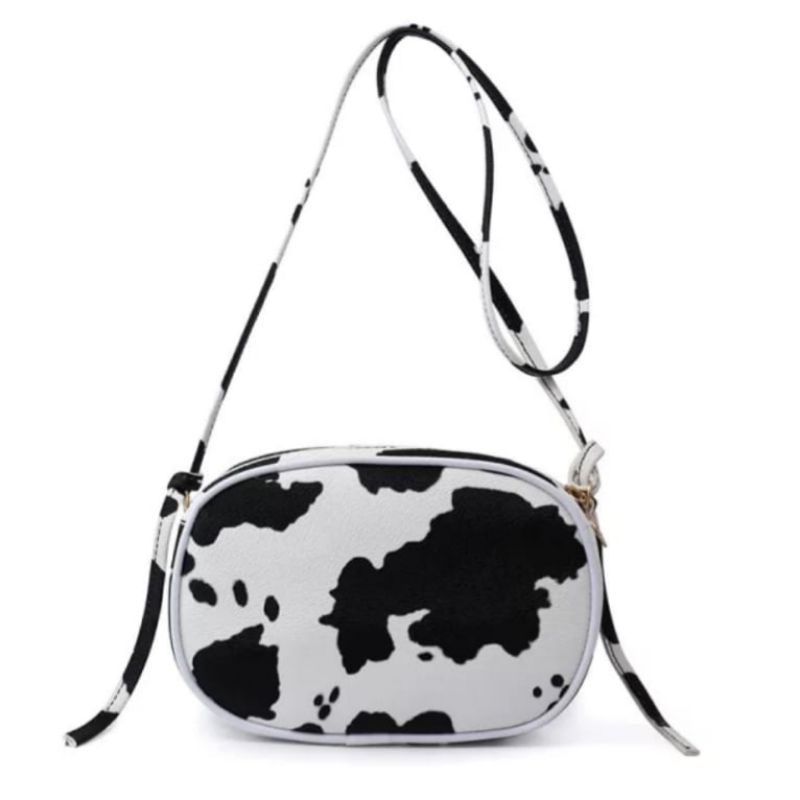 HDS_BAG / THAMIE COW Slingbag Tas Selempang Wanita Mini Tas Slempang Motif Sapi Lucu