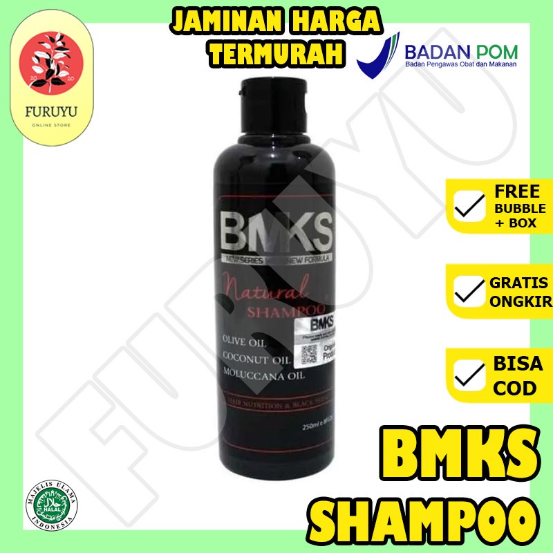 BMKS SHAMPOO HITAM KEMIRI BPOM   shampo kemiri untuk kerontokan rambut