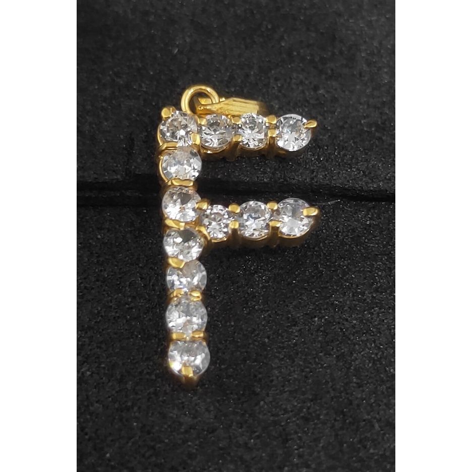 Liontin Emas Muda 1gram Model Huruf F