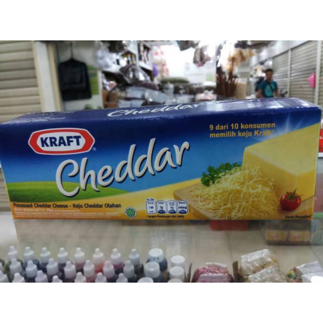 

Keju Kraft Cheddar repack -+250g