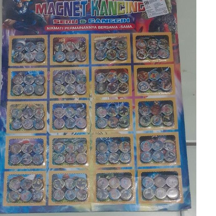 ➧ Magnet kancing isi 20 pcs mainan anak magnet kancing magnet berkarakter ✿