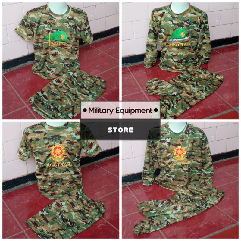 STELAN KAOS ANAK LORENG KOSTRAD LINUD BAHAN DRYFIT