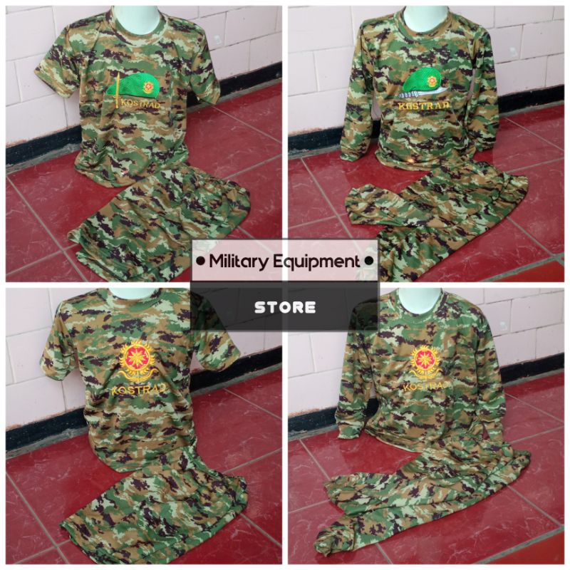 STELAN KAOS ANAK LORENG KOSTRAD LINUD BAHAN DRYFIT