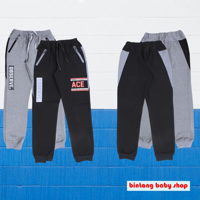 Celana Joger Panjang Anak Laki-Laki BOMBI Bahan Kaos Tebal