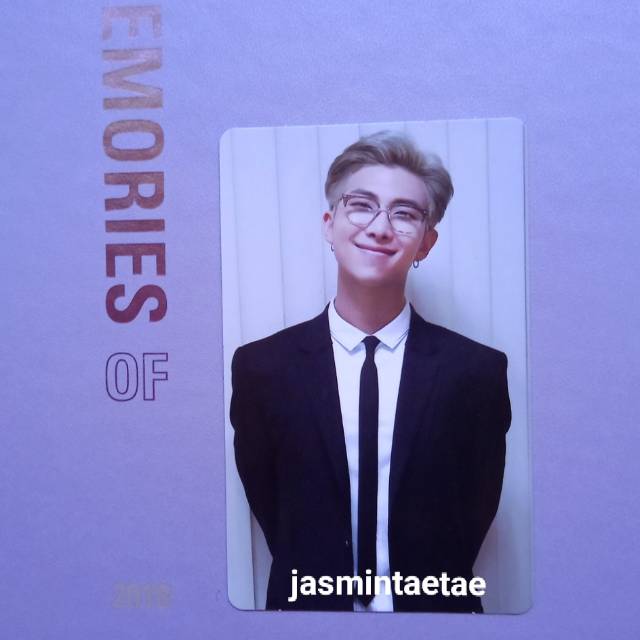 BTS MEMORIES 2018 OFFICIAL PC / PHOTOCARD NAMJOON / RM ONLY