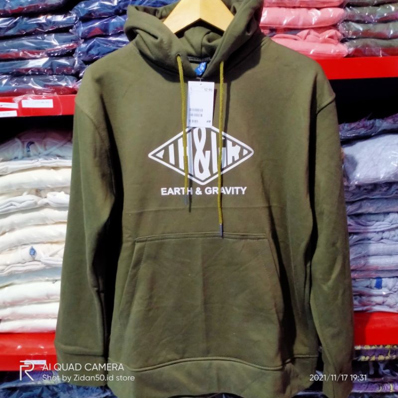 HOODIE H&amp;M hnm EARTH GRAVITY Free paperbag h&amp;m