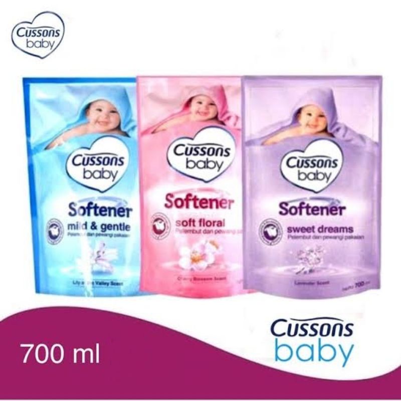 Cussons Baby Softener 700ml - Cussons Pewangi Baju Bayi 700ml - Pelembut Pakaian Bayi