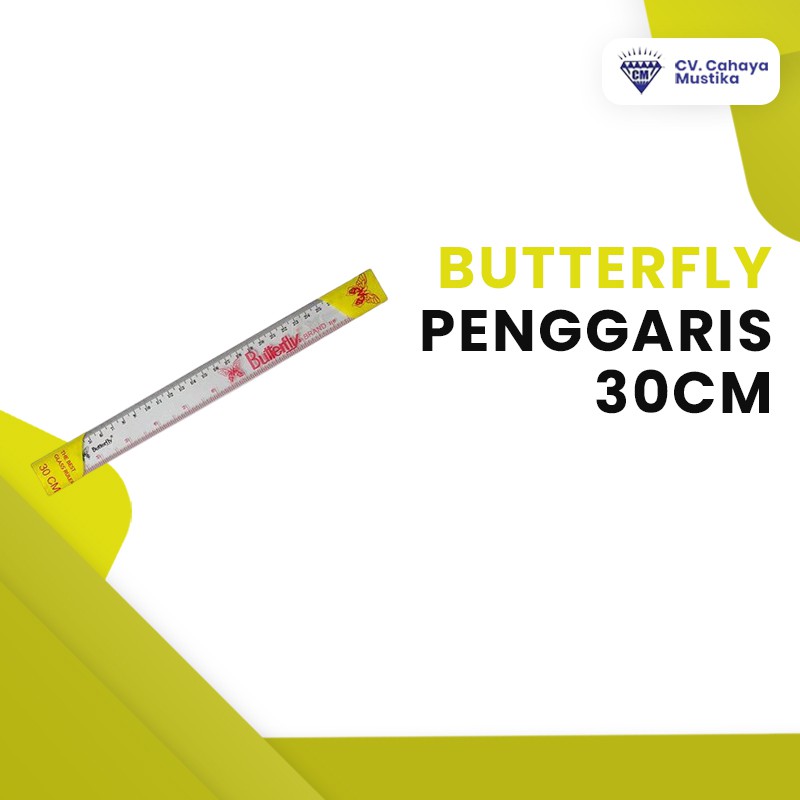 

Alat Tulis Kantor/Alat Tulis Kantor Grosir/Alat Tulis Kuliah Penggaris Butterfly 30 cm Malang - ATK