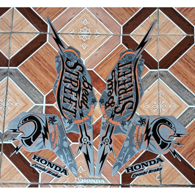 sticker striping motor honda beat street 2019