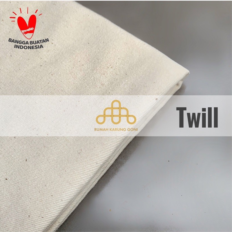 Kain Kanvas Twill Marsoto 50 cm x 157 160 cm - Baby Canvas Grey - Supplier Kain Kanvas Lukis Greige Polos Warna Natural