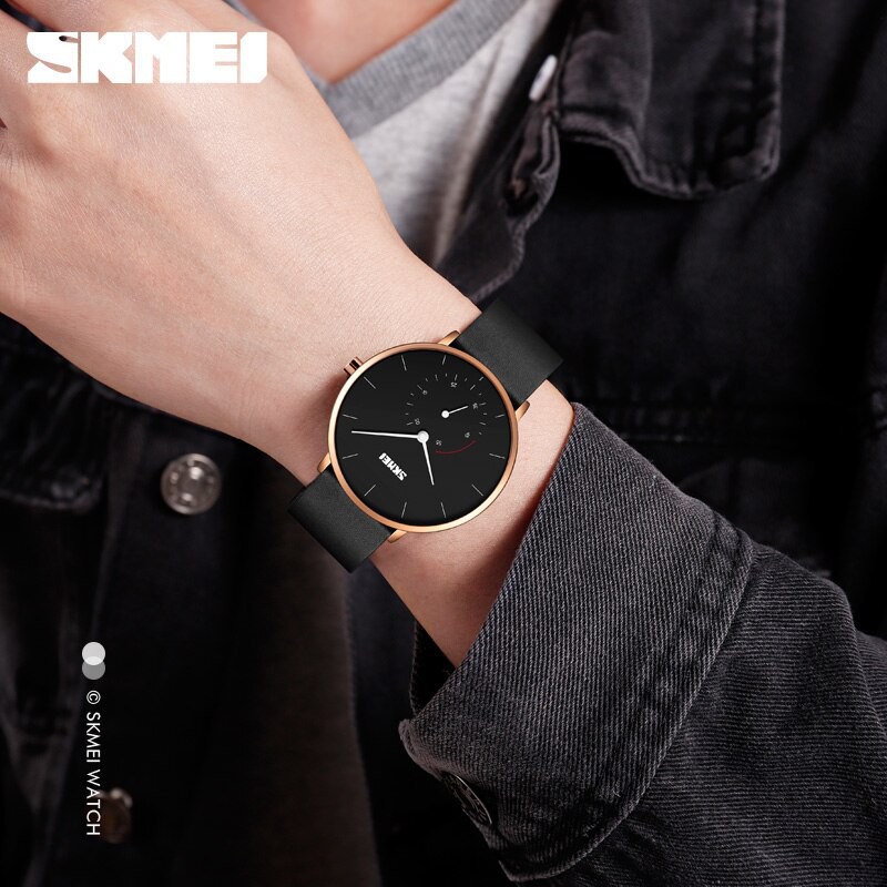 Jam Tangan Pria / SKMEI 9213 Crono aktif Leather / Jam Tangan Analog SKMEI Original / SKMEI