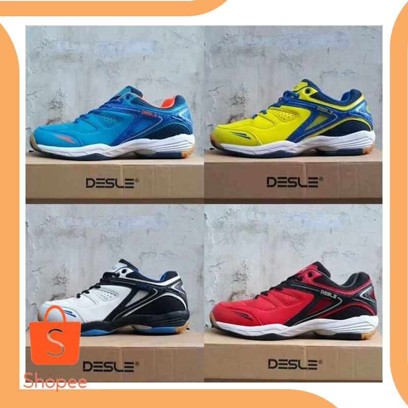 Dijual perkakas SEPATU BADMINTON SEPATU BULUTANGKIS DESLE SEPATU VOLLY - Biru Diskon