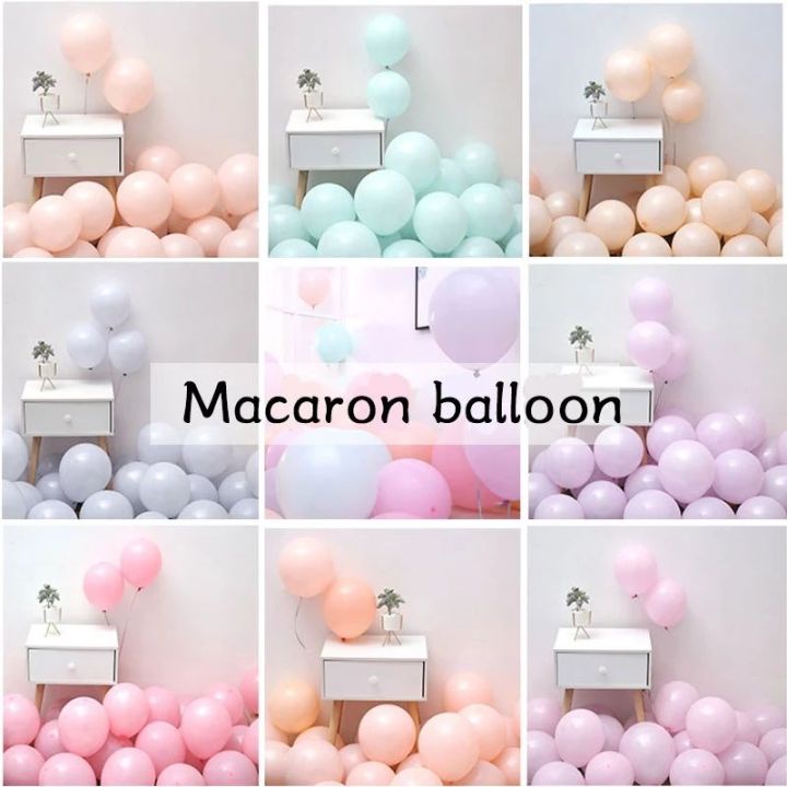 Balon Latex Macaron / Balon Warna Pastel 12inch Per Pack (100pcs)