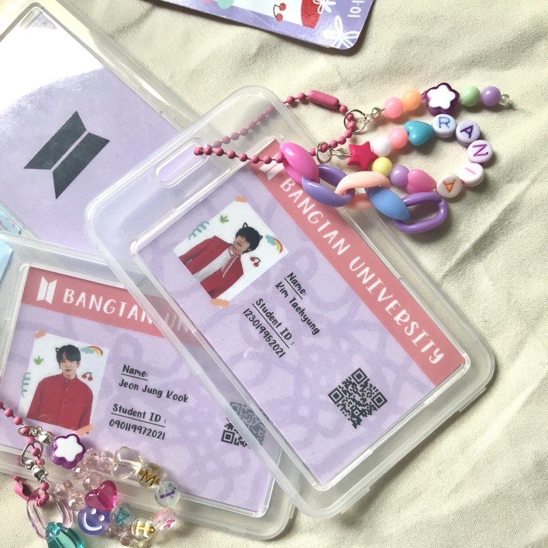

BTS ID card keychain custom