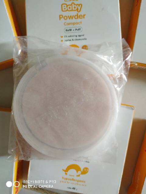 Bedak Padat bayi pigeon 45 g baby powder compact refill plus puff refil pegeon skin kulit sensitif