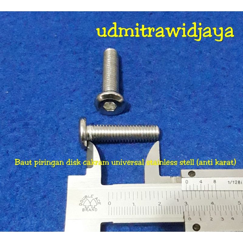 Baut cakram baut piringan disk cakram stainless stenles anti karat baut piringan cakram baut l cakram tiger megapro gl all bebek all matic universal stenlis asli anti karat baut 12 an kunci 12 13