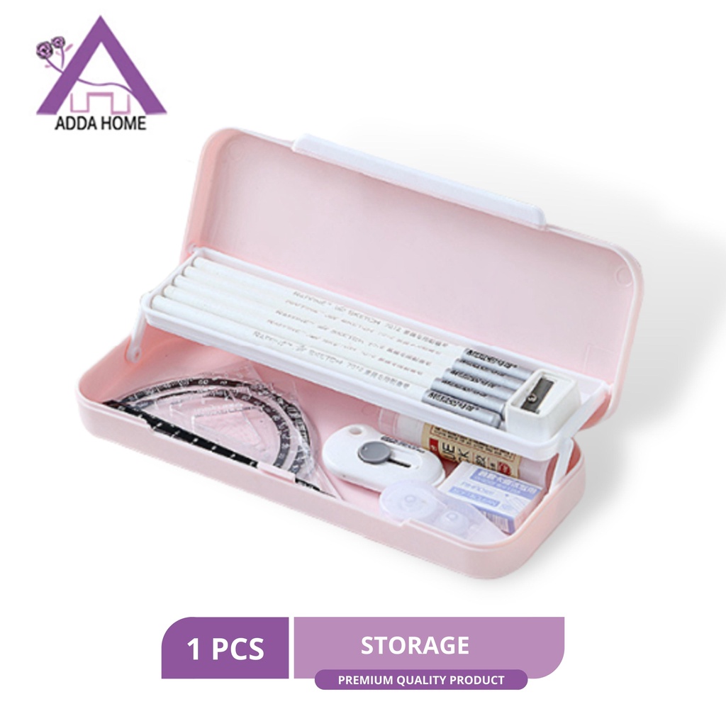 

Kotak Tempat Pensil ATK Anak Pencil Case 2 Tingkat Bahan PP