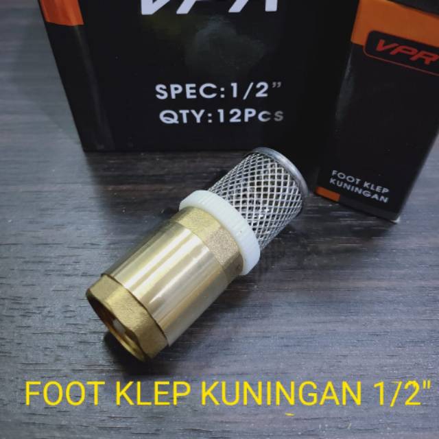 FOOT KLEP 1/2 INCH KUNINGAN / TUSEN KLEP KUNINGAN TOSEN KLEP / OTOMATIS PIPA SUMUR BOR
