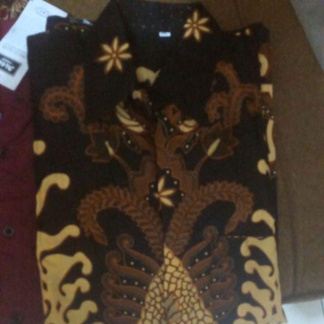 Size M L Xl Xxl Xxxl Bswart Batik Hrb026 Kenongo Hem Pendek Padi Pekalongan M L Xl Xxl  Batik
