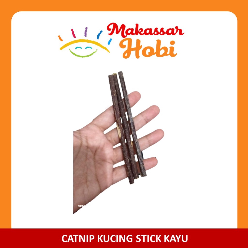 Catnip Stick Stik Kayu Cat Nip Snack Mainan Kucing Natural Kitten Toys