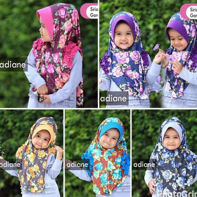 jilbab anak termurah Hijab Anak Kid Gardenia Ori Adiane ready stock