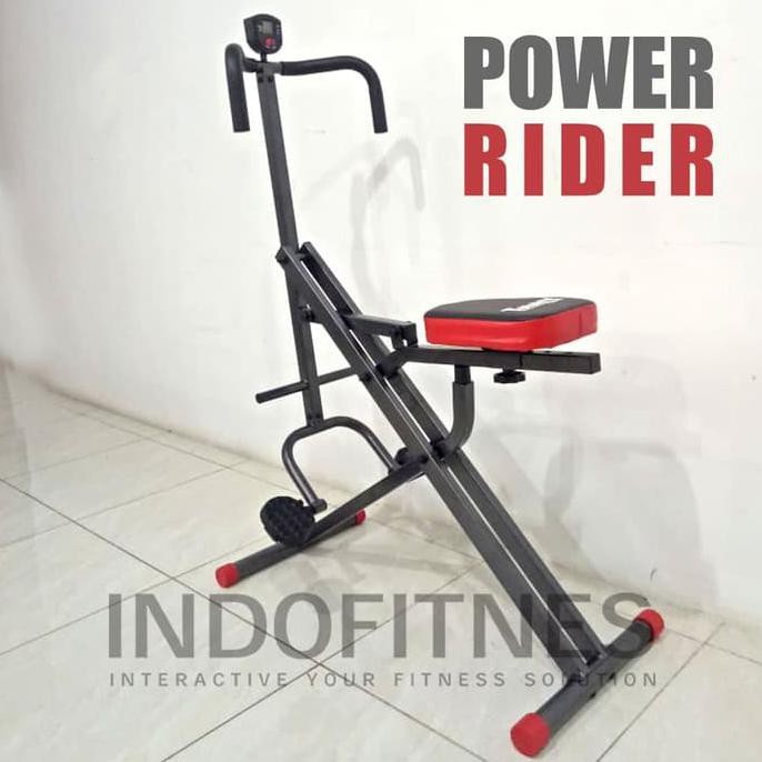 Power Rider - Alat Olahraga Sepeda Statis - Fitness Gym
