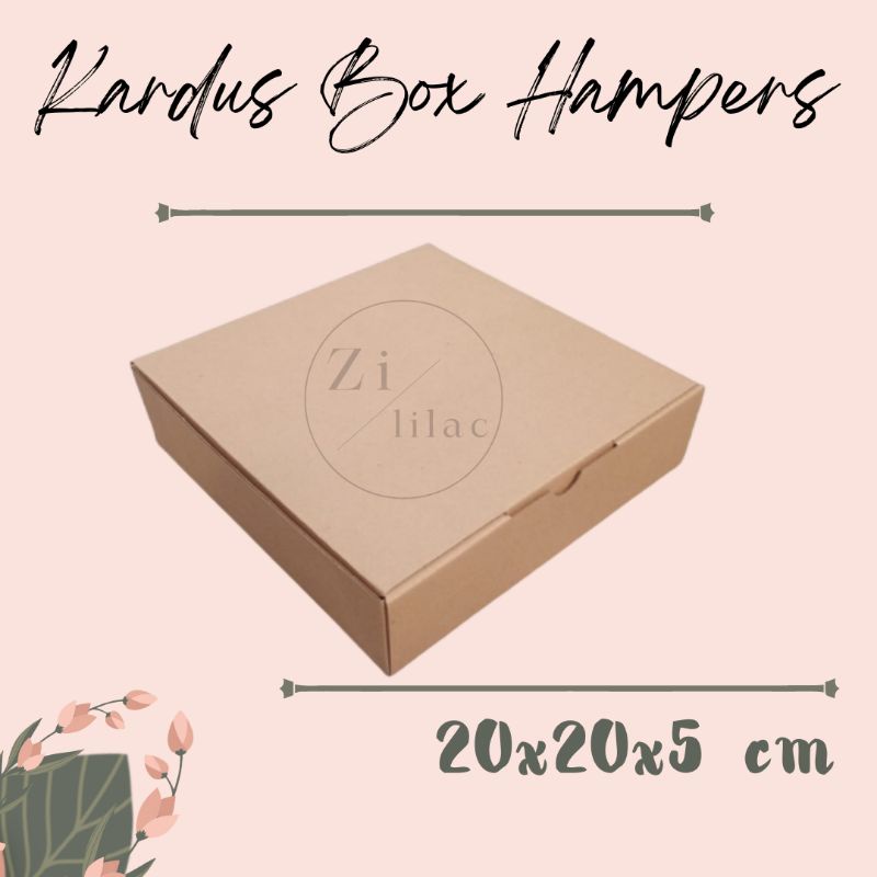 

BOX GIFT HAMPERS KARDUS TEBAL BOX PIZZA SIZE 20×20×5 cm