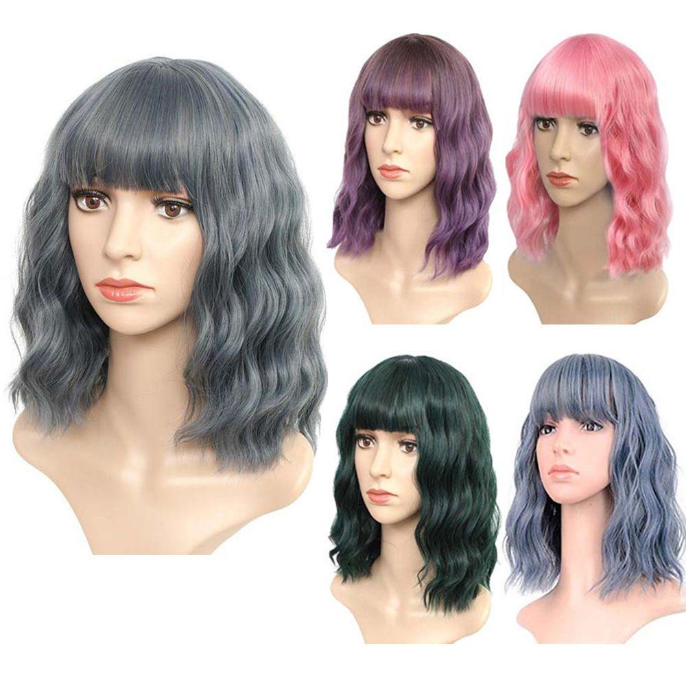 Lily Wig Wanita Polychromatic Fashion Masquerade Penuh Wig Cosplay Halloween