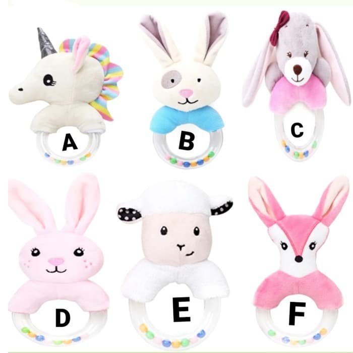 boneka kricikan bulat rattle mainan anak bayi baby toys bunyi krincing