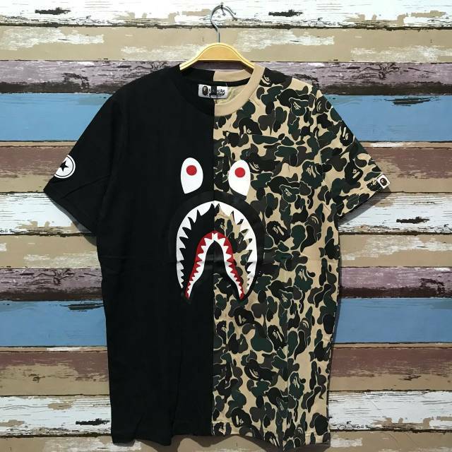 kaos bape shark