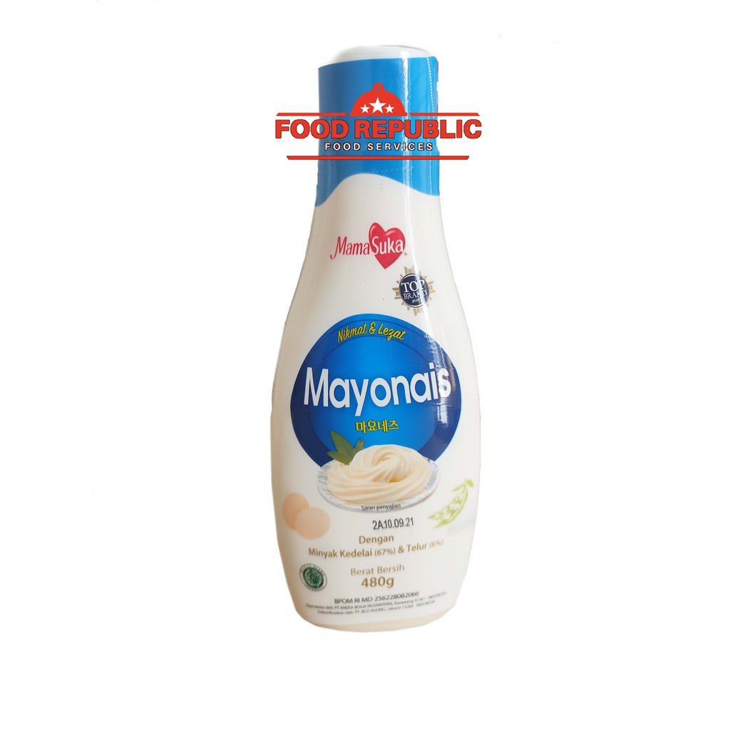 MAMASUKA MAYONAISE SAUCE 480 GR - SAUS MAYONES MAMASUKA HALAL