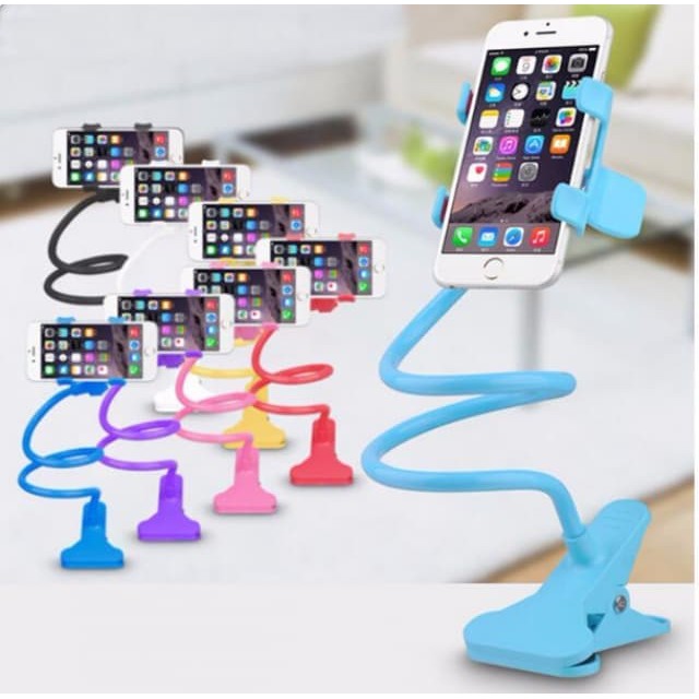 LAZYPOD Holder Lazy Pod Monopod Universal / Penyangga Stand Holder Jepit Flexibel For All Smartphon