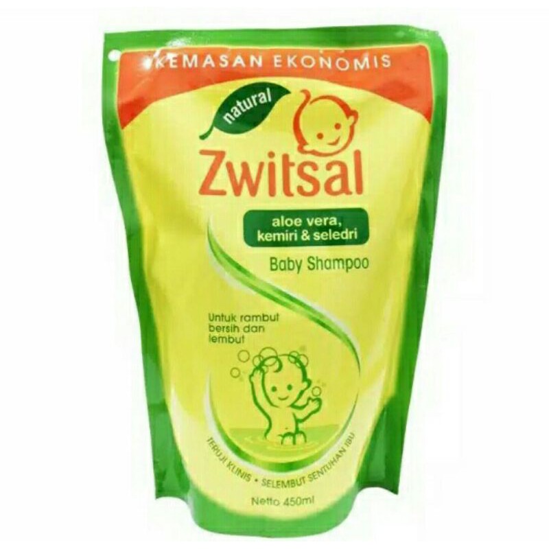 Jual Zwitsal Natural Baby Shampoo Aloe Vera, Kemiri, Seledri 250 ml