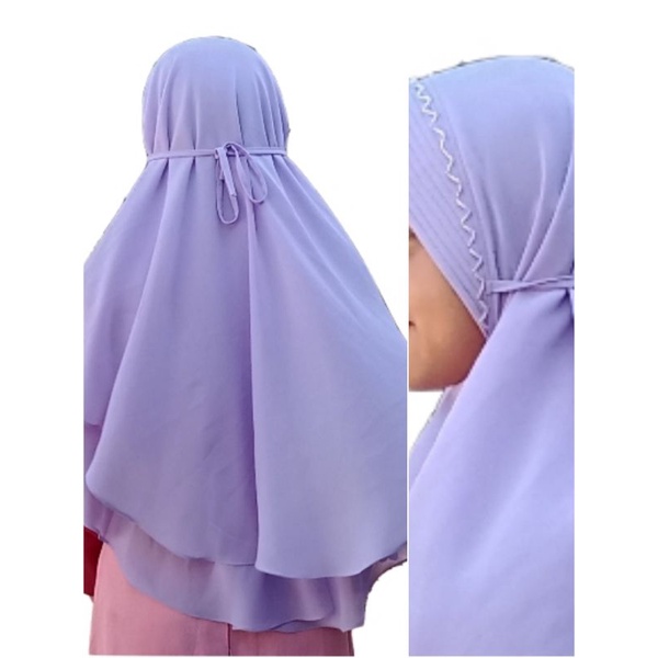 khimar ceruty babydoll dua layer grosir