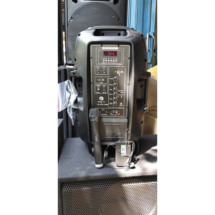 Speaker Aktif Portable Alphasound 12 in 1 mic genggam 1 Clip On
