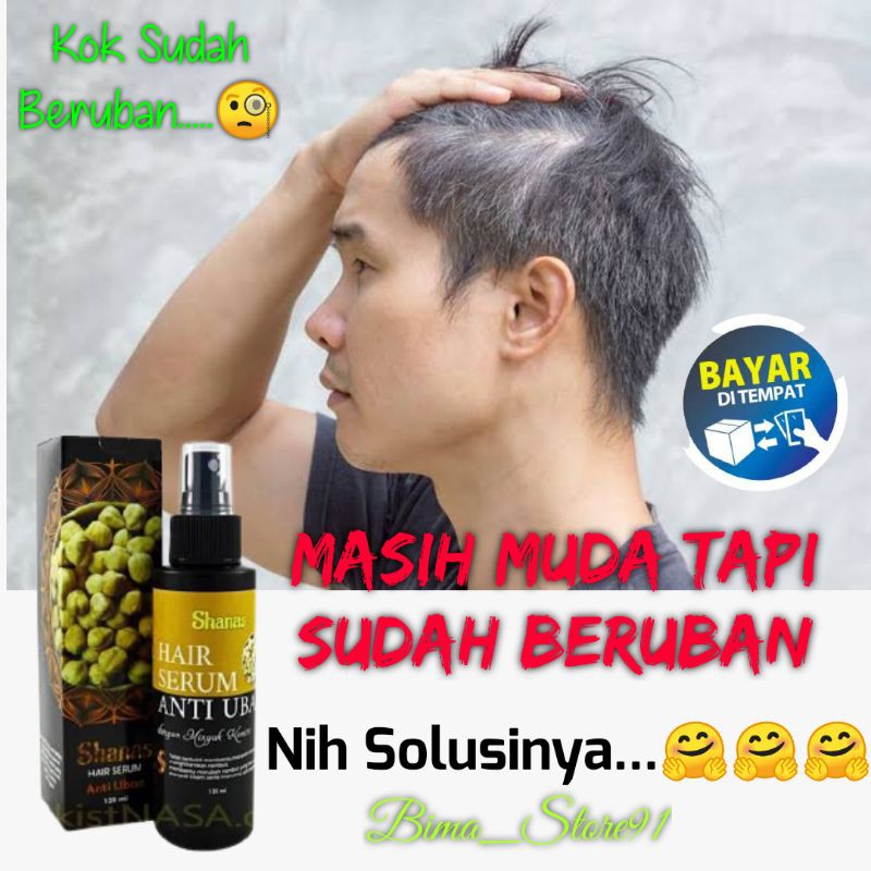 Serum Anti Uban Shanas Hair Serum Anti Uban Perawatan Rambut Penghilang Uban Alami Teruji BPOM