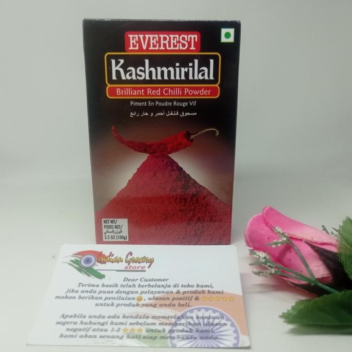 

everest kashmirilal 100gr powder / Cabe Merah Bubuk